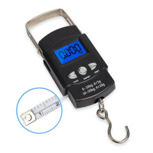 50Kg x 0.01Kg Electronic Digital Handing Pocket Scale 10G Portable Luggage Travel Fishing Scale Kitchen Hook Balance Weighing