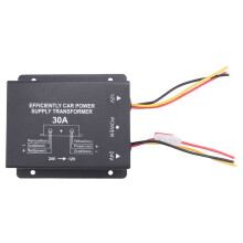 24V Till 12V 30A BilströMföRsöRjning Buck Transformator Converter Lastbilsbuss DVD-Ljudmodifiering Effektiv FordonsströMföRsöRjning