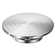 12 Inch Sculpting Wheel, Double-Sided Pottery Turnable Wheel Aluminium Alloy Heavy Duty Banding Wheel with  Bearings