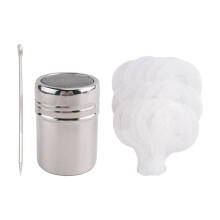 Cocoa Shaker,Coffee Powder Shaker 16 Pcs Coffee Cappuccino Stencils & Barista Pen for Cappuccino Powder Sugar Latte,Etc