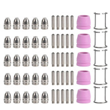 60Pcs Plasma Cutter Torch Consumables Nozzles Tips Kit Fit SG-55 AG-60 40/50/78 Amp
