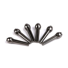 6pcs Guitar Bridge Pins Saddle Nut Strings Nail Pegs for Folk Acoustic Guitar