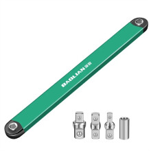 BaoLian Dual Offset Extension Wrench Multi Functional Tool with Drive Adapters Universal for Tight Spaces