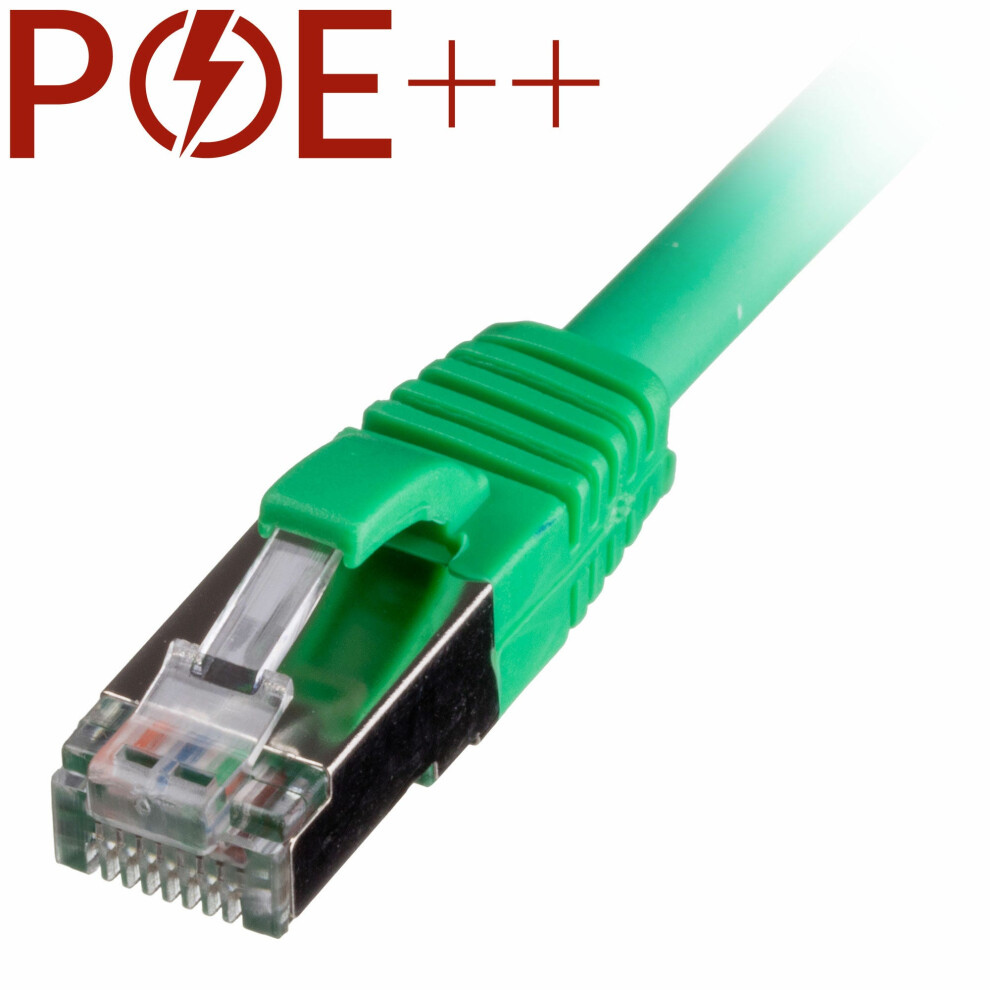 Cablenet 0.5M Cat6a Rj45 S/Ftp Lsoh 26Awg Snagless Booted Patch Lead Green 5056750312356