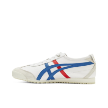 (White/Blue/Red, EU43.5) Tiger MEXICO 66 Classic Casual Shoes Unisex Leather
