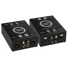 RCA Audio Isolator 6.35 XLR Audio Noise Filter Noise Suppressor Isolator for PC Female to Male Eliminate Common Ground