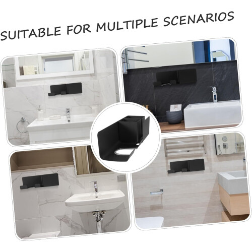 Hair Dryer Rack Wall Mount Durable Organizer for Bathroom Storage Space-saving Design 2