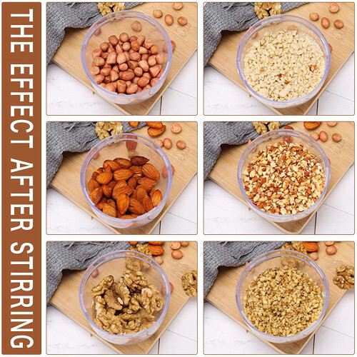 Nut Chopper Grinder Hand Crank for Nuts Walnut Pecans, Kitchen MultiChopper Shredder for Making Toppings 2