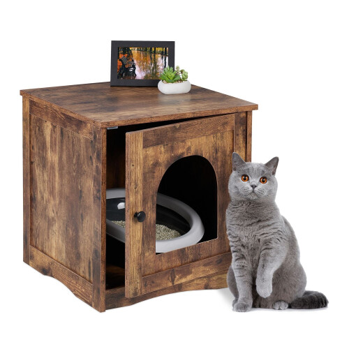 Industriële kattenkast met kattenbakruimte 1
