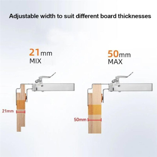 Drawer Clamp, Claw Clamps for Cabinets, with Large Clips, Silver 2