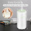 Car Diffusers for Essential Oils,USB Scent Diffuser, Aromatherapy Oil Diffusers, 7 Color for Car,Home,Travel,White 4