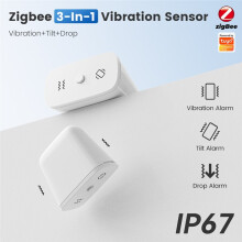 Tuya ZigBee Motion Sensor Vibration Tilt Fall Sensor Security Burglar IP67 Real- APP Detection