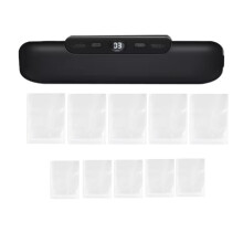 Vacuum Sealer Packaging Machine with Free 10pcs Vacuum Bags Household Vacuum Food Sealing US Plug B