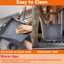 23cm/9In Square Large Silicone Air Fryer Liners Mold for Air Fryer 6-8QT Reusable Airfryer Oven Baking Tray Pot C