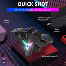 RGB A1 Mobile Gaming Trigger 4 Finger Game Controller Professional Triggers Joystick for Mobile Phones
