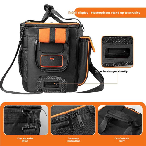For  Partybox Encore Essential 2 Speaker Dust Case Portable Large Capacity Double-Sided Speaker Storage Bag 2