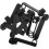 100Pcs Black Metal Zipper Pull Replacement for Luggage and Backpack, Detachable Double-Layer 1