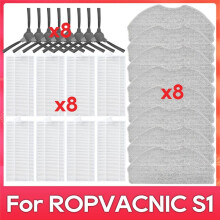 Accessories Kit for ROPVACNIC S1, for Tipdiy G90, for Betboyles V75S, for VIPSUN Z1 Robot Vacuum Cleaner Parts