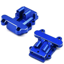 Cubiertas de Caja de Engranajes Delanteras y Traseras para el Coche RC para ARRMA 1/16 Kraton 3S, Actualización de Metal, Piezas de Accesorios OP