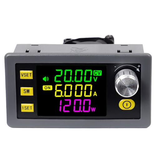 120W Buck Boost Converter Adjustable Regulated Power Supply Module Constant Voltage Constant Current Solar Charging Step 1