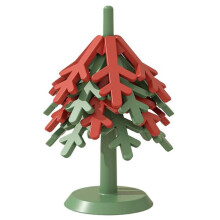 Foldable Christmas Tree Trivets 1Pcs Non-Slip Silicone Teapot Insulation Pad with Bracket for Kitchen Hot Dishes Cups