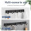 2pcs 6 Hook Kitchen Punch-Free Hook Nordic Black Space Aluminium Single Hook Simple Coat Hook Wall Hook. 6 Hooks 2