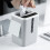 Small Waste Bin Desktop Garbage Basket Home Table Plastic Office Supplies Trash Can Dustbin Sundries  Box 4