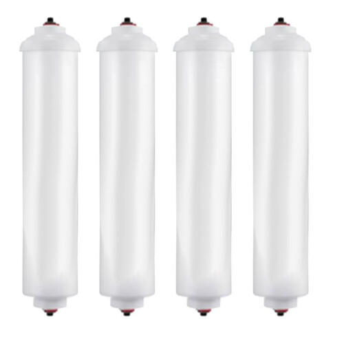 DA29-10105J Inline Water Filter Refrigerator Filter Element Coconut Shell Activated Carbon Rod Filter Element 4 Pcs