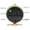 Silent Alarm Clock Bedside Small Table Clock Non Ticking Analogue Retro Alarm Clock with Light Button for Desk Table 6