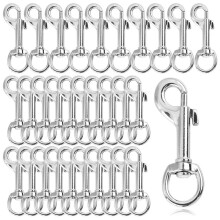 30 Pcs Heavy Duty Swivel Snap Hooks, 2.75" Zinc Alloy Dog Leash Clips, for Keychains, Pet Leashes & Outdoor Gear