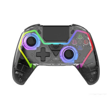 Transparent Wireless Controller for PS5 PC for IOS for Android Steam Wireless Controller with RGB Lights