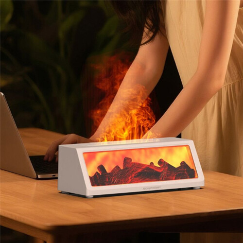 Fireplace Flame Humidifier Simulated Fireplace Flame Humidifier Desktop Simulated Wood Flame Aroma Diffuser 1