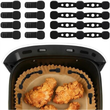 4set Air Fryer Magnet Silicone Buckle Baking Paper Fixation Tool High Temp Magnetic Kitchen Buckle Lock