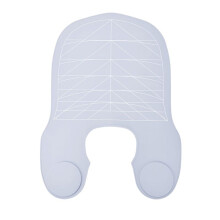 1PC Silicone Hair Cutting Collar Waterproof Cutting Cape with Stripe Salon Hairdressing Hair Cutting Pad