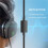 Replacement Headset Cable, 2.0M Inline Mute Cable Cord for Astro A10/A40 Gaming Headsets  Ps4 Controller Headphone 8