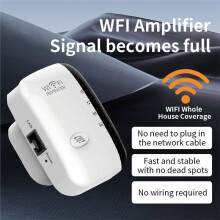 Repetidor WiFi Extensor WiFi para el Hogar Cubre Hasta 5000 Pies Cuadrados Puerto Ethernet de Banda Dual Router Doméstico Enchufe UE