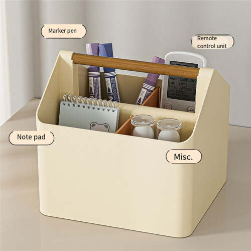 Remote Control Holder TV Remote Control Organizer Large Capacity Pen Holder Storage Box Desktop Organizer 1