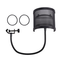 Studio Microphone Filter Flexible Wind Screen Sound Filter with Gooseneck Mic Shield for Speaking Recording Accessories