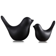 Small Animal Statues Home Decor Modern Black Decorative Ornaments for Living Room, Bedroom, Office Desktop, Cabinets