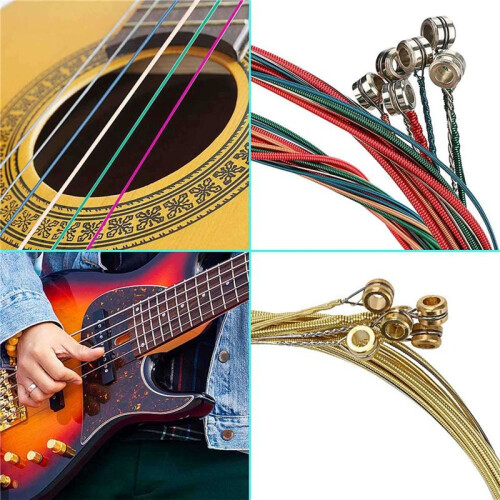 130 St GitarrtillbehöRssats med GitarrsträNgar, StäMmare, Capo, Plockar, PlockhåLlare, Tumfingerplockar, Brostift 2