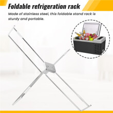 Foldable Cooler Stand Stable Foldable Stand Rack for BBQ Household Travel