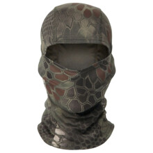 Buiten Stofdicht Zon Gezichtsmasker Tactisch Camouflage Volgelaatsmasker Jacht Fiets Fietsen Nekbescherming (Python Groen)
