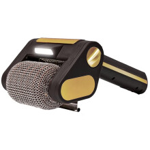 Bristle-Free Grill Brush Tool W/LED & Longer Run , Cordless/Rechargeable, Power Roller Blasts Away Burnt- Food B