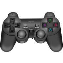 Manette de jeu sans fil 2,4 GHz, noire - Compatible PC et Android