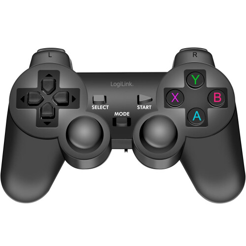 Manette de jeu sans fil 2,4 GHz, noire - Compatible PC et Android