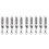10pcs 433MHz Remote Control Compact Wireless Duplicator for Garage Doors Gates Systems Universal Compatibility White 1