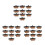 30Pcs High Knob 6 Pin 3 Position DPDT Panel Slide  0.5A 50V 1