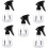 5pcs 250ml Refillable Plastic Spray Bottles Hairdressing Sprayers Salon Barber Tools 1