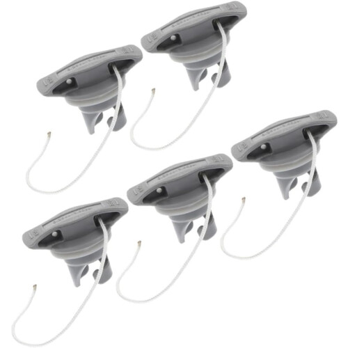 5pcs High Pressure TPU Air Valve Caps with Rope