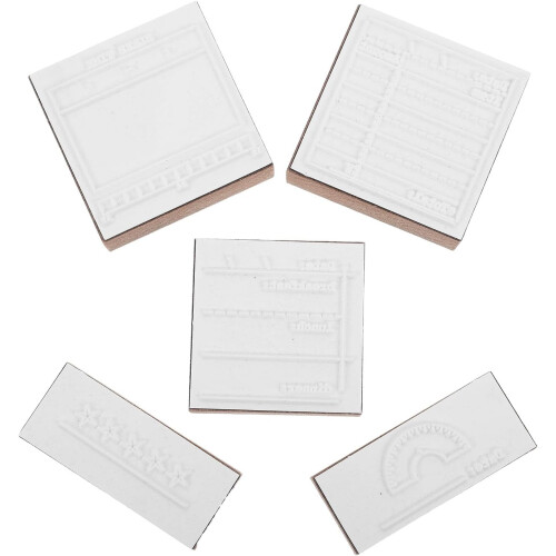 5pcs Handmade Diary Stamp DIY Craft Stamps for Daily Planner Tools